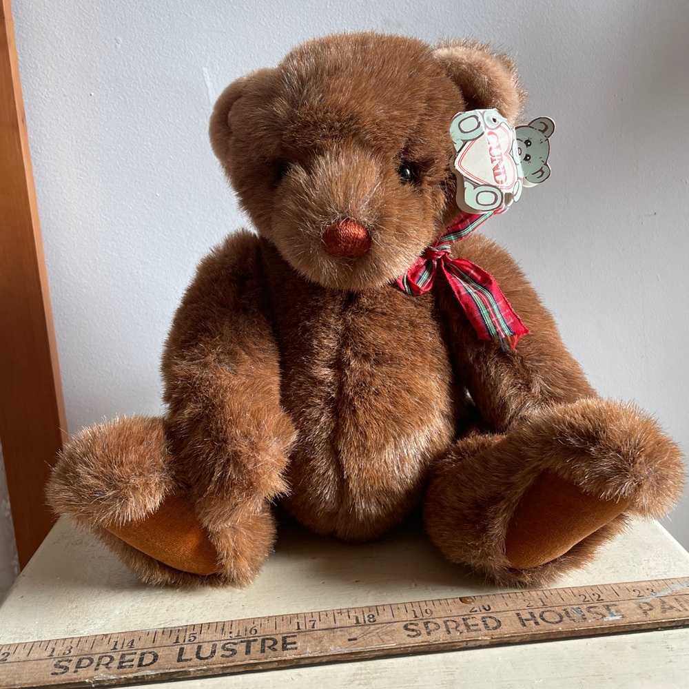 Vtg 1988 Gund Tuffy Teddy Bear- EUC